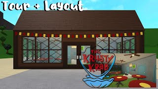 Krusty Krab Restaurant Tour (ROBLOX BLOXBURG tour)