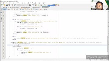 While Loop with Switch Case and If-Else