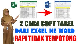 2 Cara Memindahkan Tabel Excel ke Word | Copy Tabel Excel ke Word screenshot 4