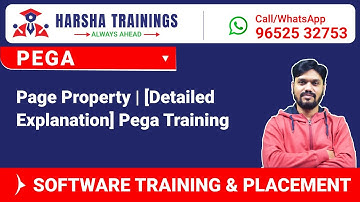 #Pega Tutorials | Page Property |[Detailed Explanation] Pega Training Call/Whatsapp +91-9652532753