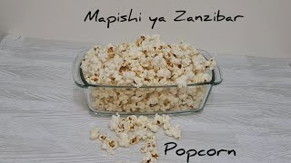 popcorn za chumvi/ jinsi ya kupika bisi  nyumbani bila kutumia machine