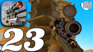 SNIPER 3D ASSASSIN - Gameplay Walkthrough Part 23 - AL VAHDEKO PRIMARY MISSIONS (iOS Android)