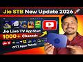 Jio Finally Launch Live Tv App 1000+ Channels | Jio LiveTV App Start in Jio STB 🔥After New Update😱