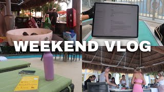 VLOG: chill weekend with friends & doing work for my agency