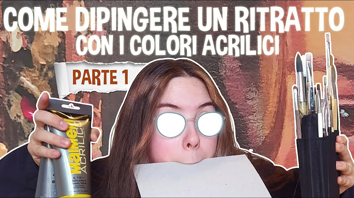COME DIPINGERE un RITRATTO con i colori ACRILICI - PARTE 1 (di 3)