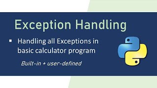 Exception Handling in Python Exercise | Advanced Python Tutorial