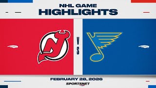 NHL Highlights | Devils vs. Blues - February 28, 2026