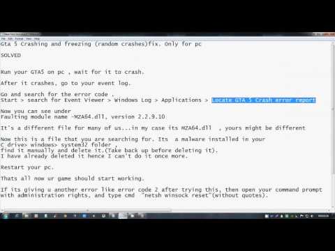 GTA 5 Crash And Freeze Fix [SOLVED] ,First Check That Your Game Files Are Not Corrupted.