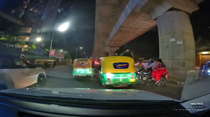 Wolfbox i07 3 Channel Dashcam 4k video | SkodaKushaq #dashcam #wolfbox#skodakushaq