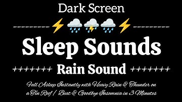 Sleep Instantly in Farm Tent with Heavy Rain & Fierce Thunder on a Tin Roof in Rainforest at Night