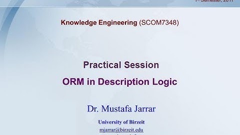 ORM Practical Session  (Part 1/3)