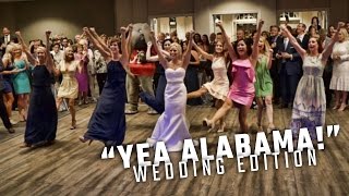 Former Alabama cheerleaders perform Former Alabama cheerleaders perform