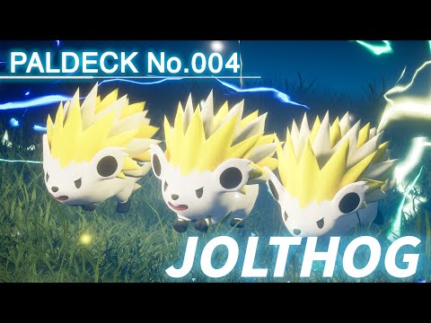 Paldeck | No.004 JOLTHOG - Palworld | Gameplay | Pocketpair