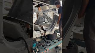 #Professional sheet metal painting # Professional accident car repair #xcavator