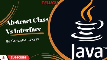 Part 25: Difference between Abstract Class Vs Interface | Telugu
