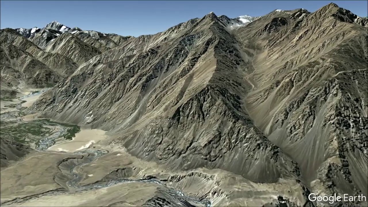 Spectacular flying tour through the Hindu Kush in Google Earth