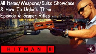 HITMAN 3 | Inventory Showcase | Episode 4 | Sniper Rifles screenshot 4