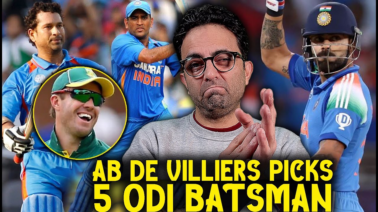 AB De Villiers picks his top 5 ODI batter of all time! - YouTube