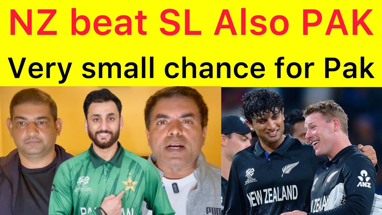 NZ beat SL | Pakistan semi final SAPNA toot gya | Very very small chance for Pakistan to qualify 