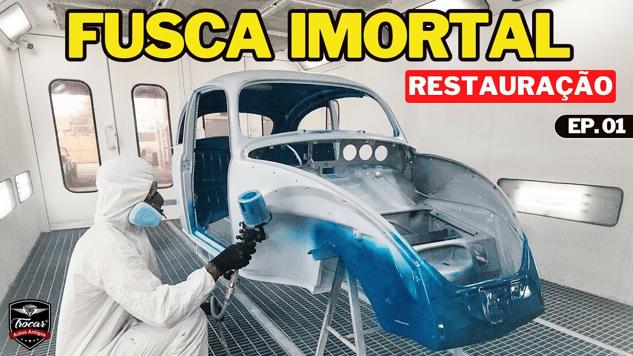 Fusca 1965 nas CORES do GRÊMIO! 🔵⚫⚪ Começa a Restauração do IMORTAL | Ep.01