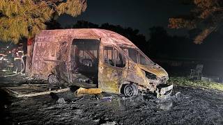 Westfield Fire Department responds after malfunction leads to van full of fireworks catching fire