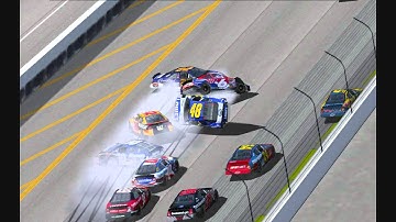 Nascar Racing 2003 - Wrong way crashes