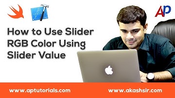 How to Use Slider in iOS | RGB Color Using Slider Value Xcode8  Swift3 | iOS Tutorials in Gujarati