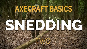 How to Sned (Limb) a tree with an axe - Axecraft Basics Part 2