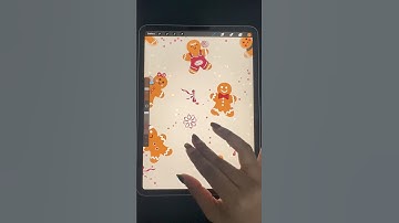 Creating Christmas Patterns in Procreate #procreate #shorts