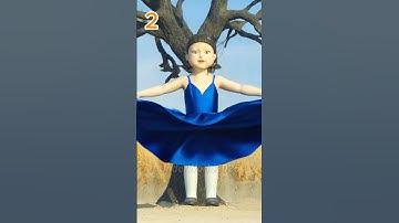 Squid Game Ai Mentality Red dress VS Blue dress – which one? 🫢 #squidgame #squidgame2 #ai