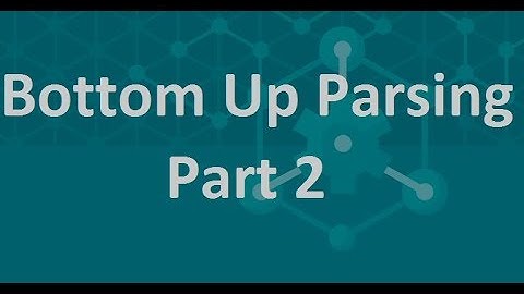 Bottom Up Parsing in Hindi Part 2