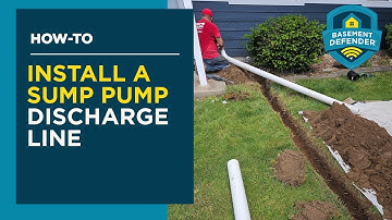 How To Install a Sump Pump Discharge Line