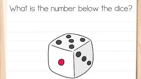 Brain Test Level 163 what is the number below the dice