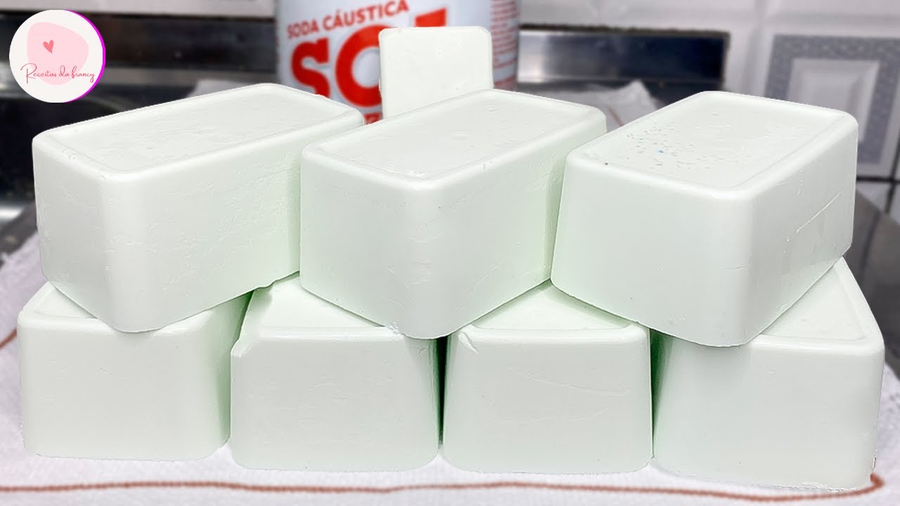 COMO FAZER SABÃO CASEIRO EM BARRA DA MANEIRA FÁCIL - LIMPA TUDO!
