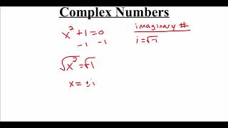 P.6.1 Complex Numbers