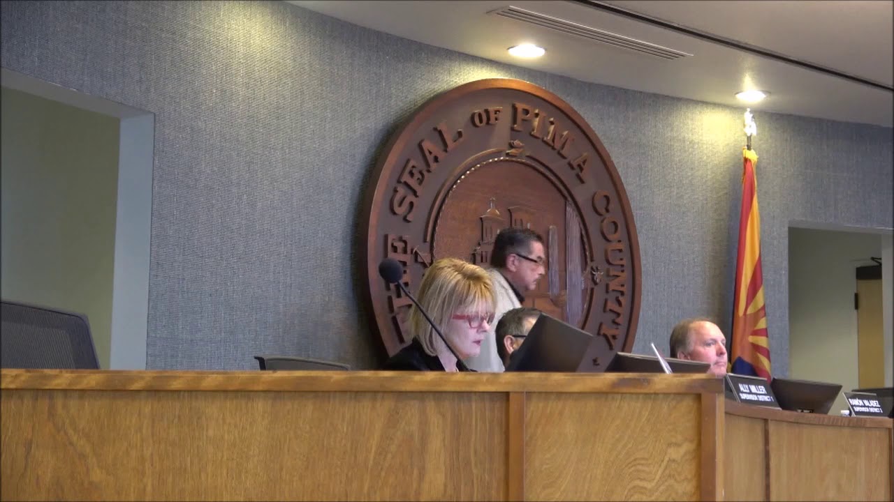 Pima County Board Of Supervisors Discuss And Vote On Administrator