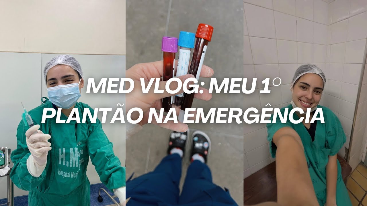 Meu 1º PLANTÃO no TRAUMA 🚑🚨🩺 #MedVlog 1