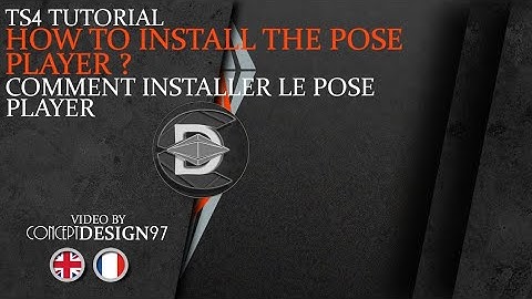 The sims 4 Tutorial #2 - How to install the Pose player (ENGL/FR)