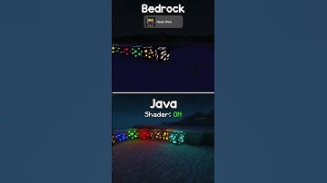 Minecraft Shaders Glowing Ores: Java (Complementary Unbound) vs. Bedrock (NEW)