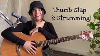 How to Thumb Slap and Strum Guitar | The Slap Strum Technique | Easy Guitar Lesson for Beginners