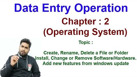 Operating System | Part 2 | Data Entry Operation | Chapter 2 | Basic of Computer | S2 Classes |