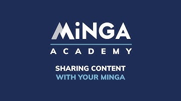 Sharing Content on Your Minga