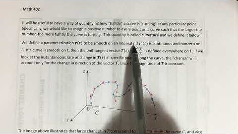 13.3 - Arc Length and Curvature (Part 2)