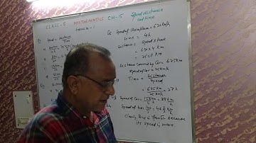 class 5 mathematics chapter 15 speed distance and time L2