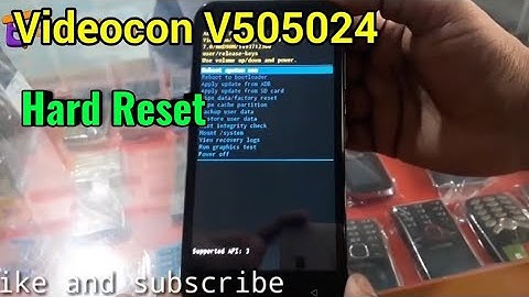 Videocon V505024 Hard Reset or Pattern Unlock Easy Trick With Keys