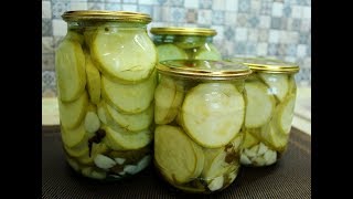 МАРИНОВАННЫЕ КАБАЧКИ на зиму / Без стерилизации / Хрустящие / Быстрый способ / Консервация МАРИНОВАННЫЕ КАБАЧКИ на зиму / Без стерилизации / Хрустящие / Быстрый способ / Консервация