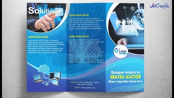 Brochure Design in Corel Draw x7 Tutorial  - How to make a three fold Brochure Layout latest tips