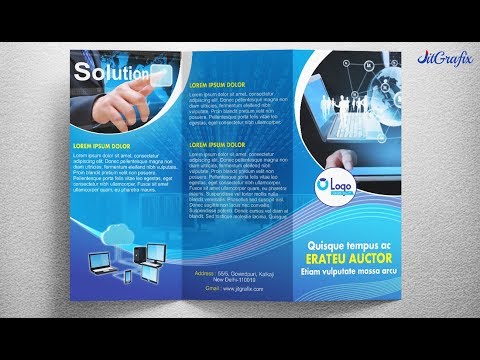 Brochure Design in Corel Draw x7 Tutorial - How to make a three fold Brochure Layout latest tips