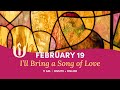 Sunday service ill bring a song of love led by rev david carl olson