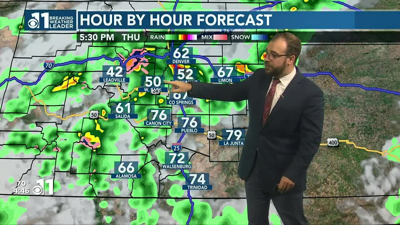 More rain chances Thursday evening and into Friday - YouTube